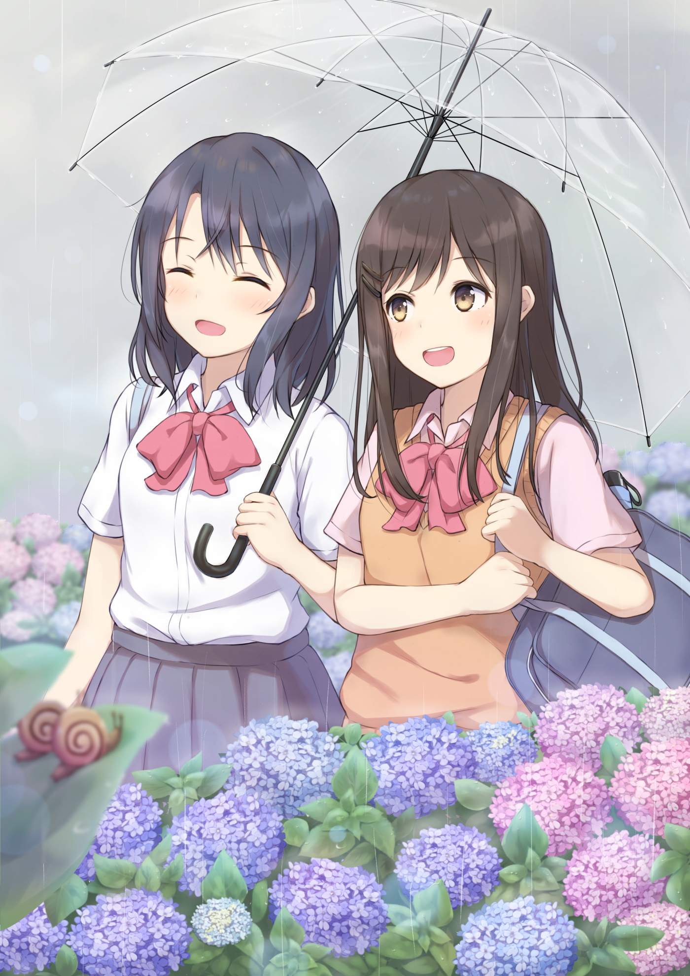 adachi sakura and shimamura hougetsu (adachi to shimamura) drawn by  yotsushi