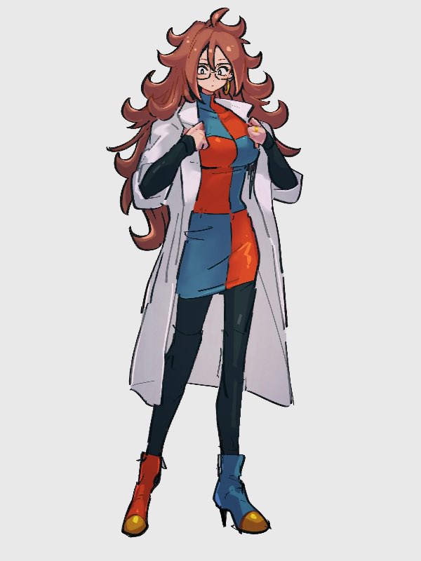 android 21 (dragon ball and 1 more) drawn by kemachiku