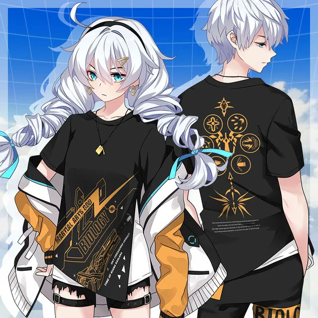kiana kaslana and kevin kaslana (honkai and 1 more)