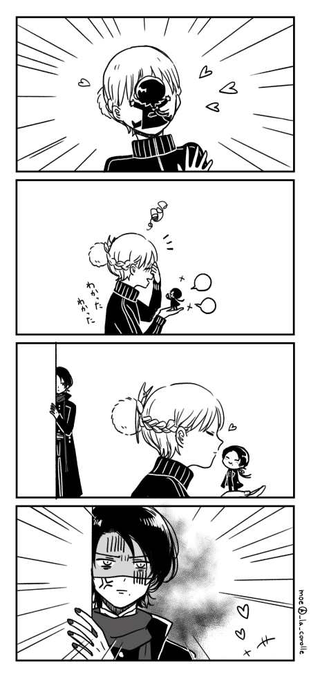 kashuu kiyomitsu, saniwa, and female saniwa (touken ranbu) drawn by uini