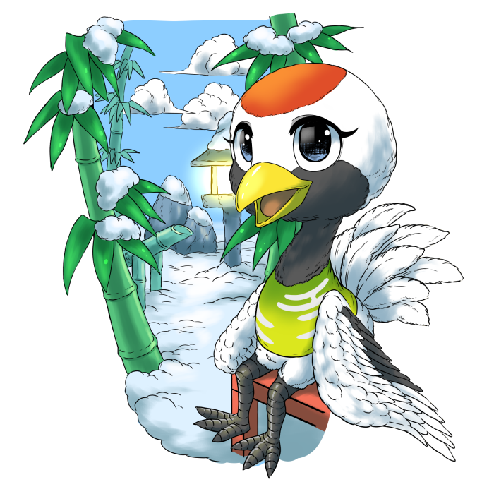 gladys (animal crossing) drawn by bubonikku