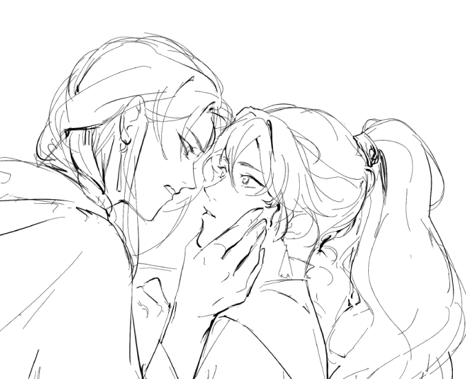 yin yu and quan yizhen (tianguan cifu) drawn by kkcoocool