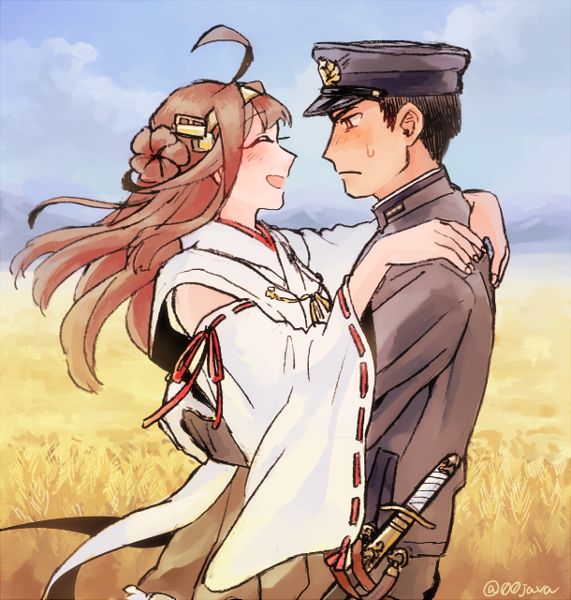 admiral and kongou (kantai collection) drawn by shigemitsu_jun