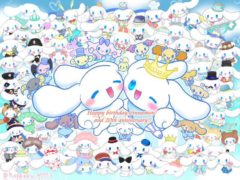 cinnamoroll, milk, mocha, berry, cherry, and 6 more (sanrio and 1 more) drawn by cinnarunamaron