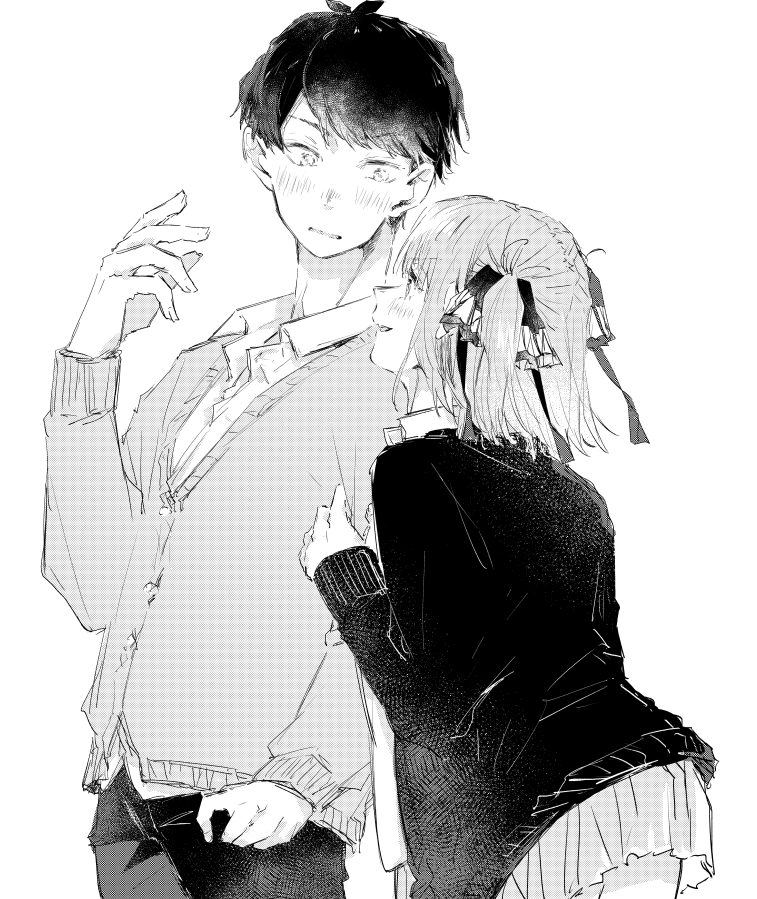 nakano nino and uesugi fuutarou (go-toubun no hanayome) drawn by asai_(00:05)