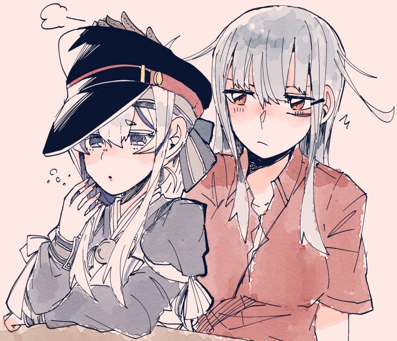 gangut, kamoi, gangut dva, and kamoi kai bo (kantai collection) drawn by itomugi-kun