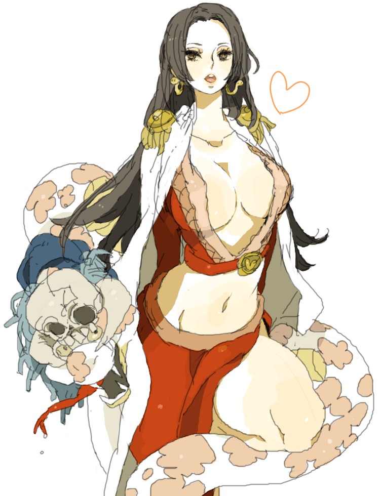 boa hancock and salome (one piece) drawn by kinako_(marubotan)