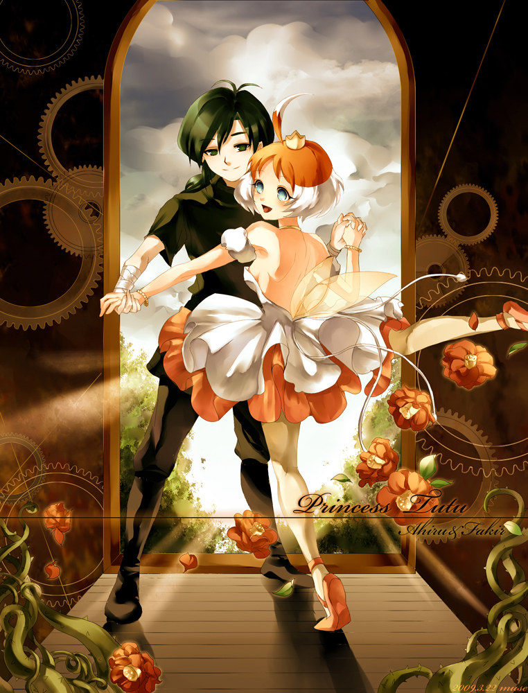 ahiru, princess tutu, and fakir (princess tutu) drawn by muse_(rainforest)