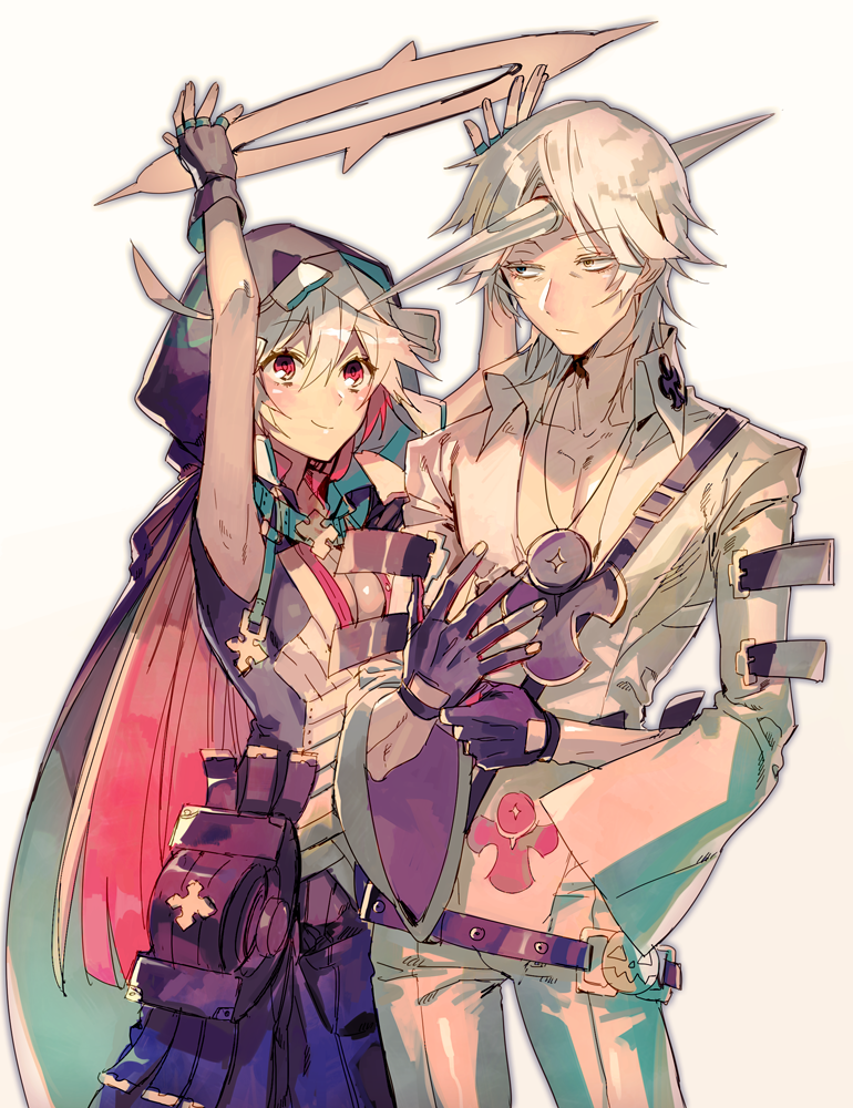 jack-o' valentine and raven (guilty gear and 1 more) drawn by suzunashi