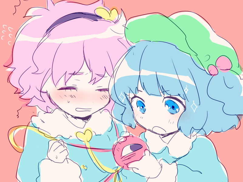 komeiji satori and kawashiro nitori (touhou) drawn by machiko_(beard)