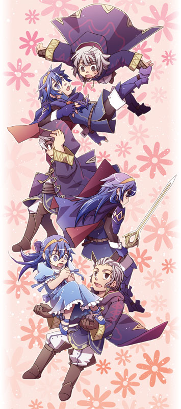 lucina, female robin, and male robin (fire emblem and 1 more) drawn by rio_(cronoz)