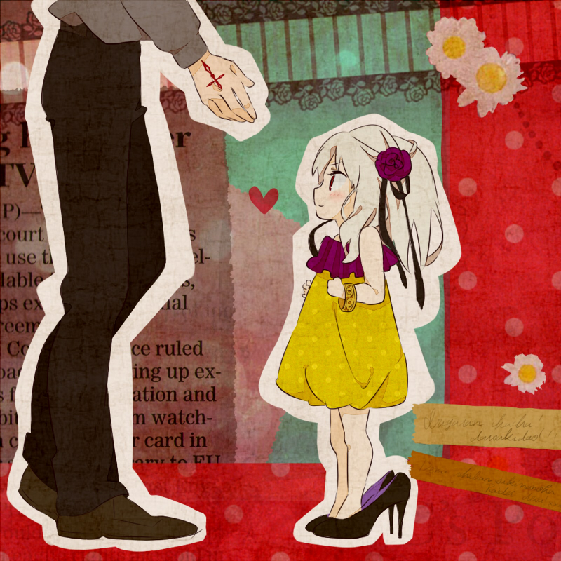 illyasviel von einzbern and emiya kiritsugu (fate and 1 more) drawn by ibarako