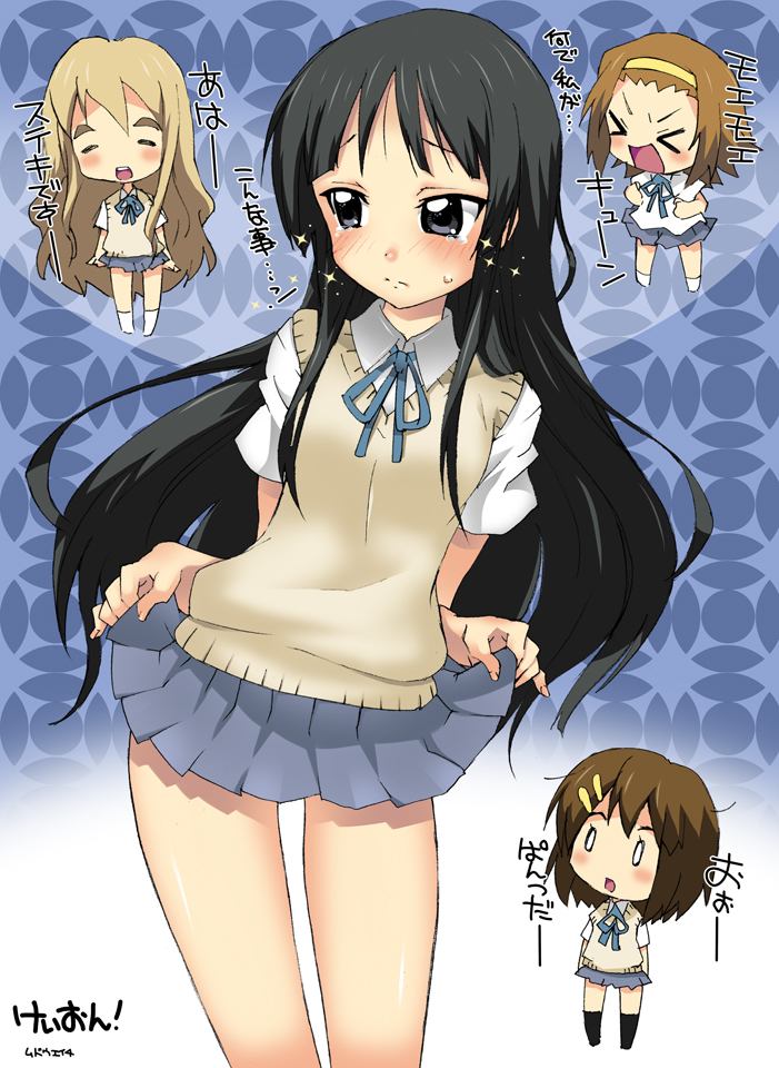 akiyama mio, hirasawa yui, tainaka ritsu, and kotobuki tsumugi (k-on!) drawn by mudou_eichi