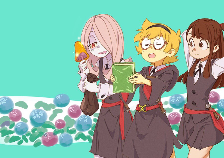 Kagari Atsuko Sucy Manbavaran And Lotte Jansson Little Witch Academia Drawn By Takeda Naoki Danbooru Kagari Atsuko Sucy Manbavaran And Lotte Jansson Little Witch Academia Drawn By Takeda Naoki Danbooru