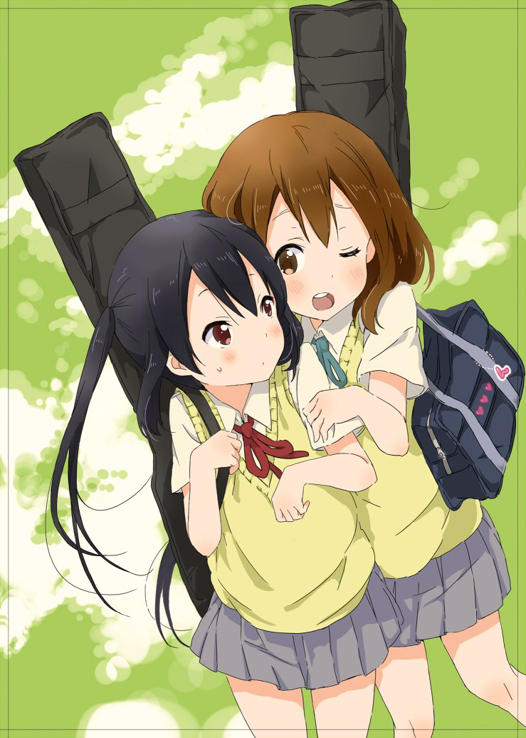 nakano azusa and hirasawa yui (k-on!) drawn by kirisawa_saki