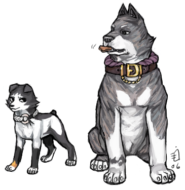 sui-feng and oomaeda marechiyo (bleach) drawn by emlan