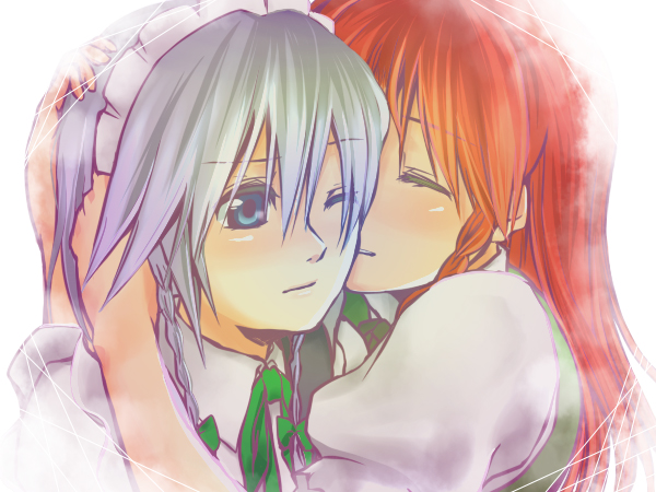 izayoi sakuya and hong meiling (touhou) drawn by toraneko
