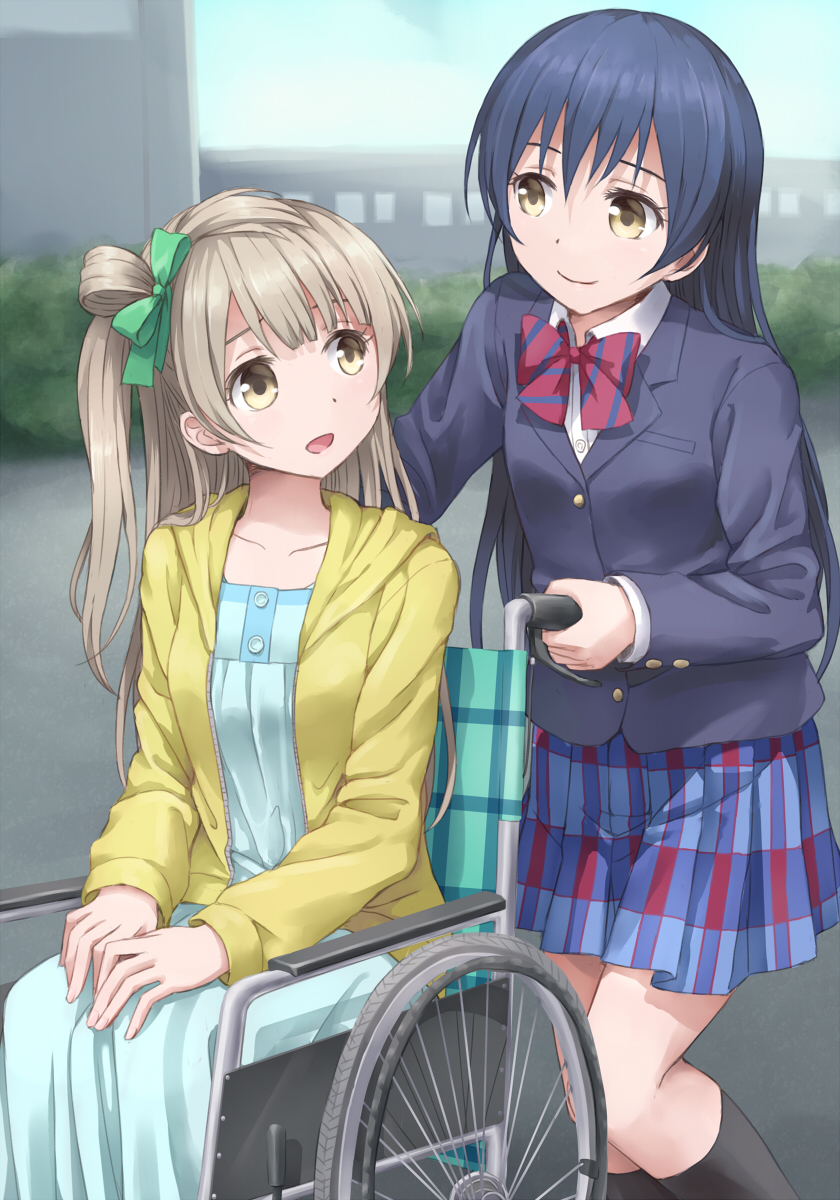 sonoda umi and minami kotori (love live! and 1 more) drawn by yuyuzuki_(yume_usagi)