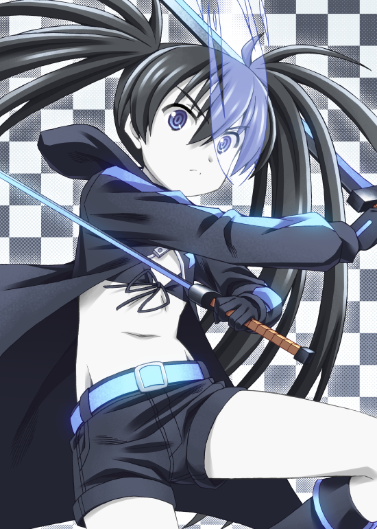 black rock shooter (black rock shooter) drawn by nonodera_minku