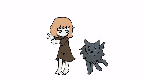 the girl and moonless (fear & hunger and 1 more)