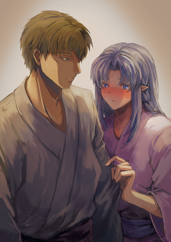 medea and kuzuki souichirou (fate and 1 more) drawn by kara413