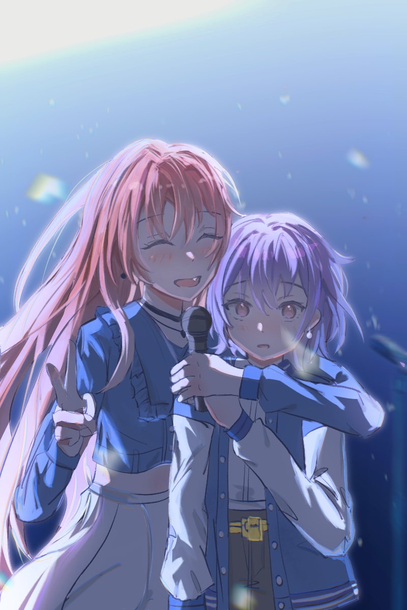 chihaya anon and takamatsu tomori (bang dream! and 1 more) drawn by wine_(xuan_wine)