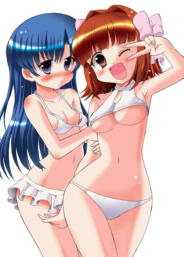 kisaragi chihaya and amami haruka (idolmaster and 1 more) drawn by kazuchi