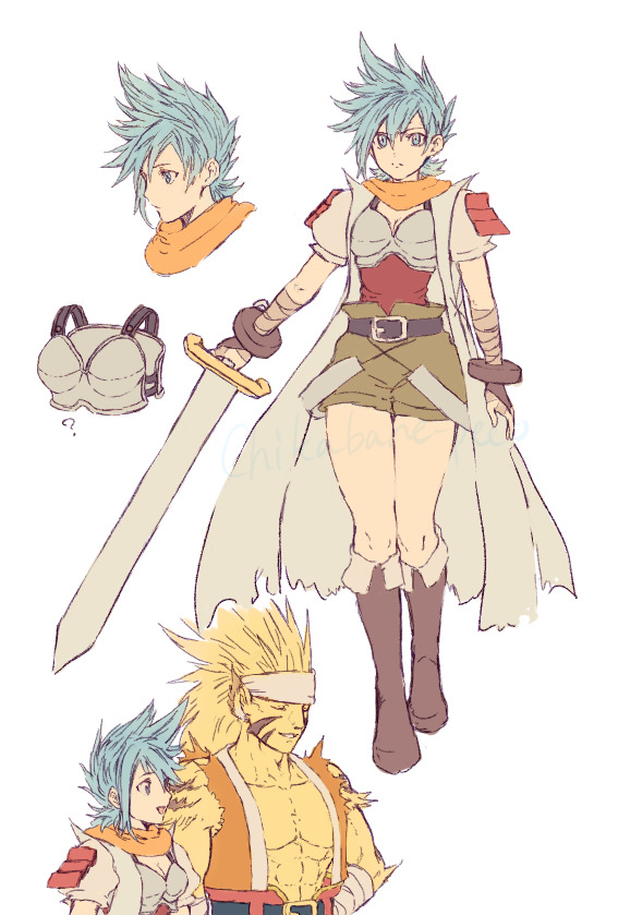 ryu and rei (breath of fire and 1 more) drawn by chikabane-pico