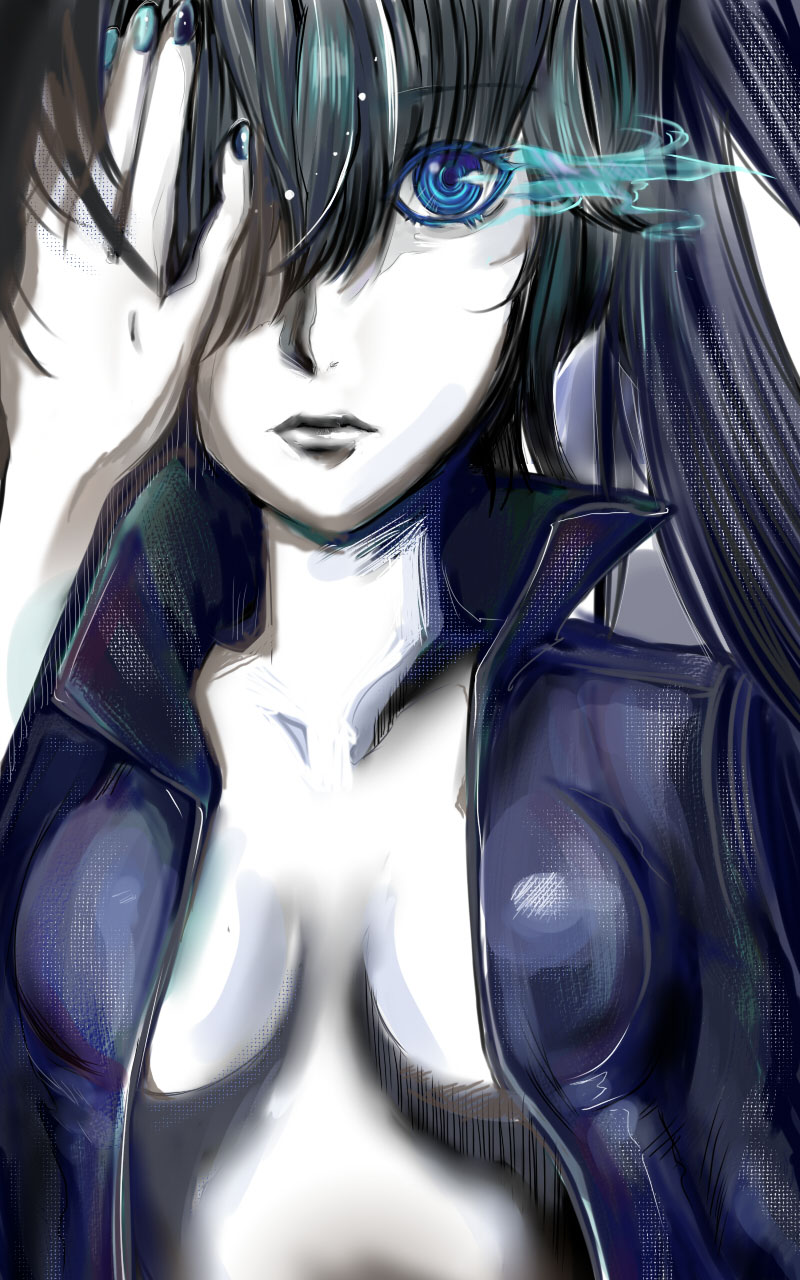 black rock shooter (black rock shooter) drawn by hassan_(verry70)