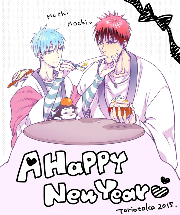 kuroko tetsuya and kagami taiga (kuroko no basuke) drawn by tori_otoko_no_kyoufu