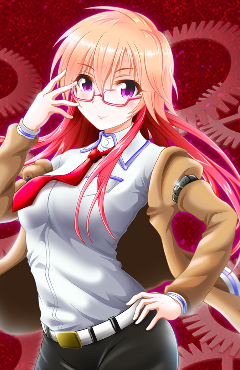 makise kurisu and ninomiya asuka (idolmaster and 2 more) drawn by eva_16-gouki