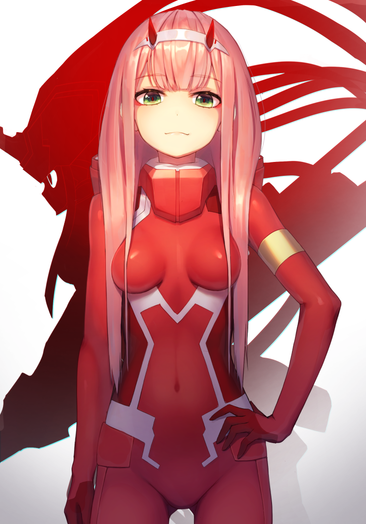 zero two and strelizia (darling in the franxx) drawn by munuu
