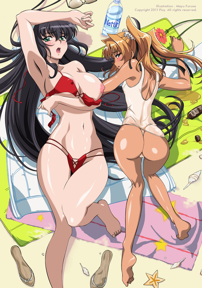 futaba lili ramses and morino yuuko (lilith-soft and 1 more) drawn by furuse_mayu