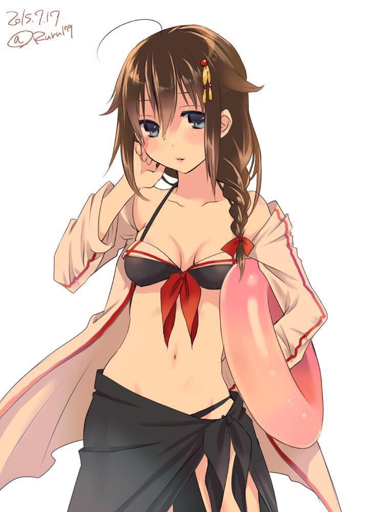 shigure and shigure kai ni (kantai collection) drawn by aikawa_ruru