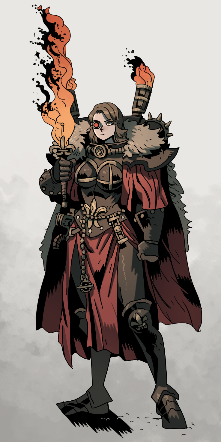 adepta sororitas (warhammer 40k) drawn by ho-uja