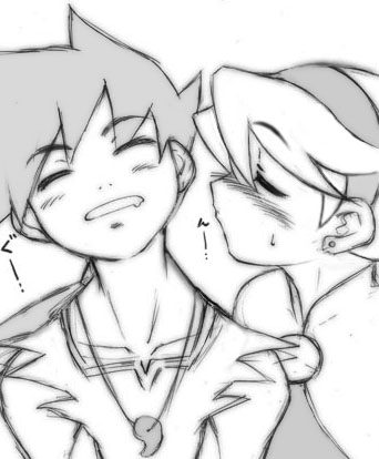 nina and ryu (breath of fire and 1 more) drawn by dr.p