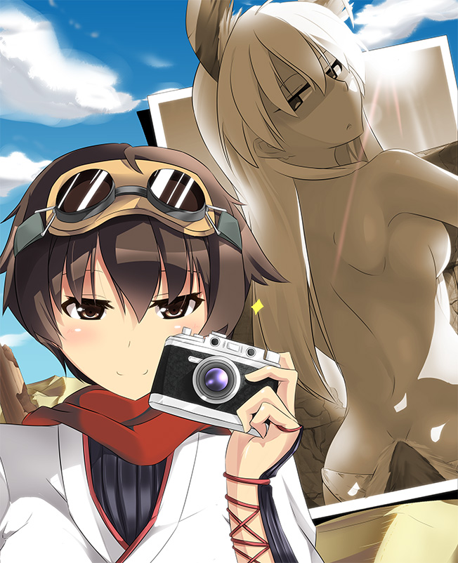 hanna-justina marseille and katou keiko (world witches series and 1 more) drawn by black_okojo