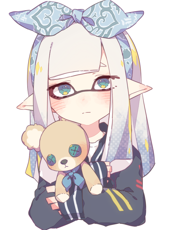 inkling player character and inkling girl (splatoon) drawn by inuowour