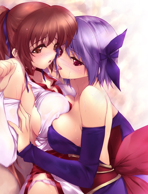kasumi and ayane (dead or alive) drawn by iizuki_tasuku