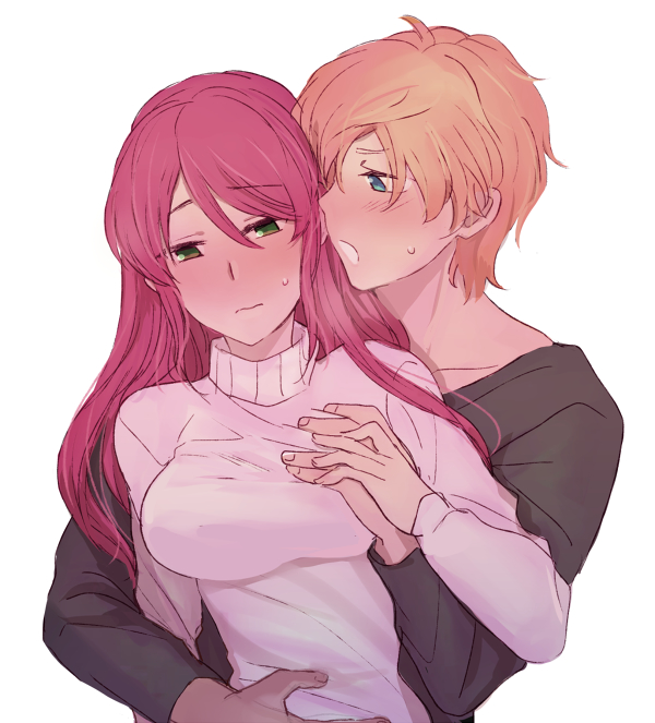 pyrrha nikos and jaune arc (rwby) drawn by sora_(efr)