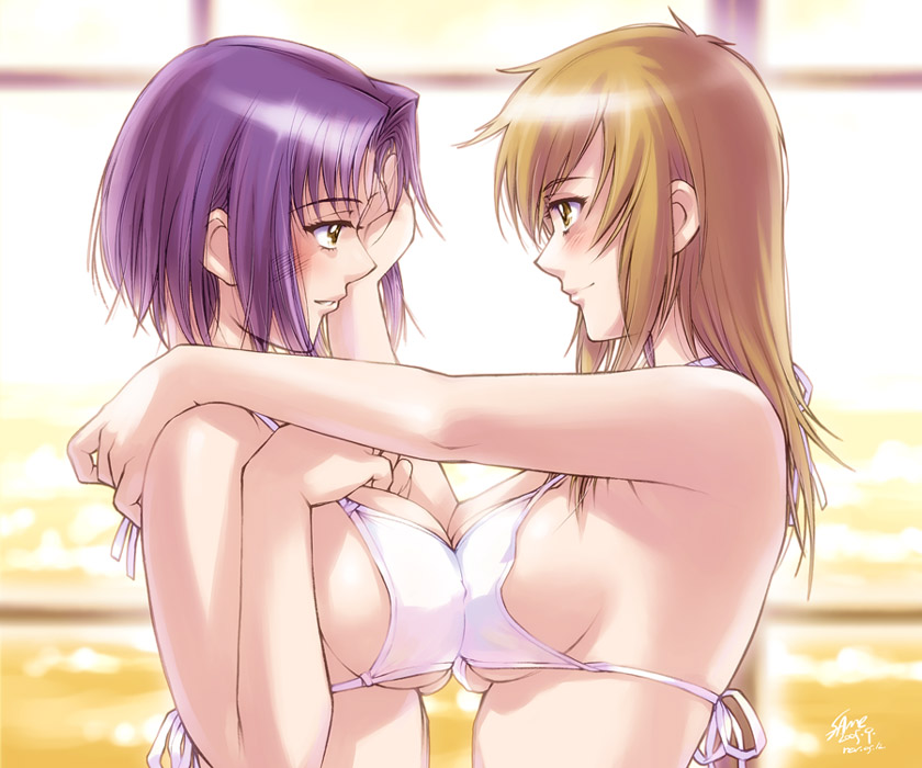 satou sei and mizuno youko (maria-sama ga miteru) drawn by sameha_ikuya