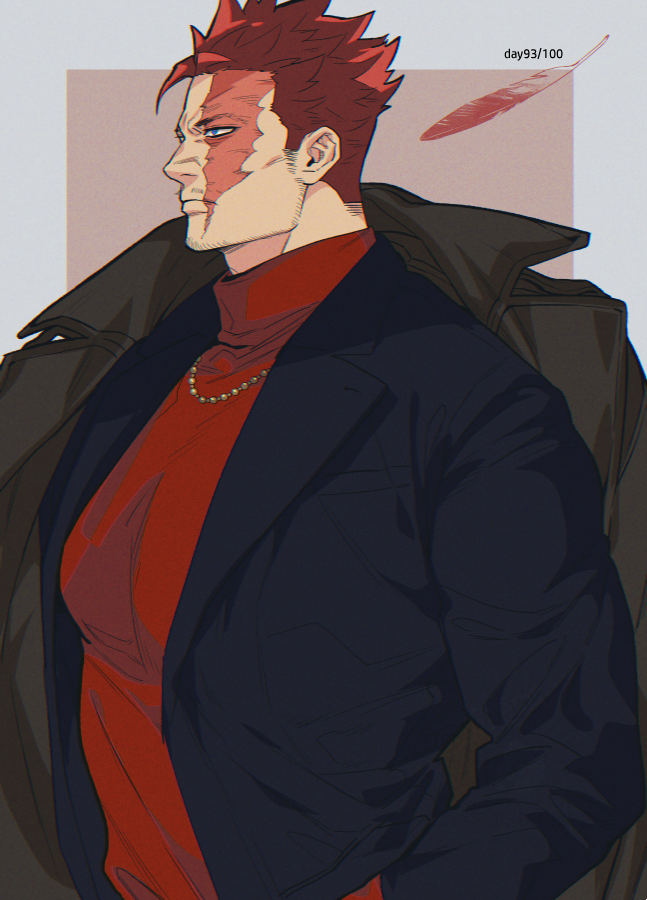 endeavor (boku no hero academia) drawn by yan_(bltyann)