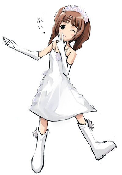 takatsuki yayoi (idolmaster and 1 more) drawn by hazuki_hirotaka