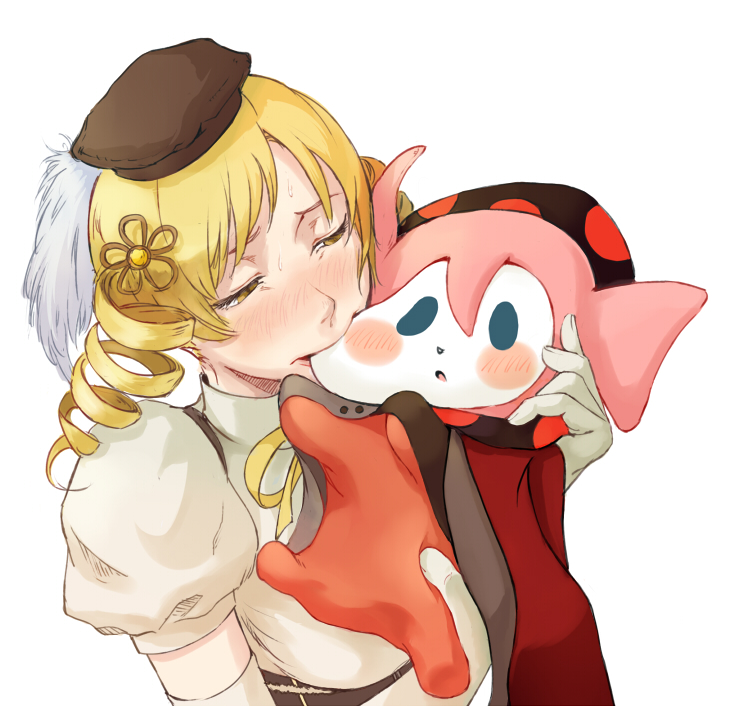 tomoe mami and charlotte (mahou shoujo madoka magica) drawn by uruo