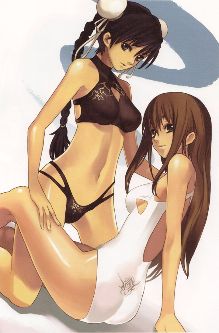 aurica nestmile and misha arsellec lune (ar tonelico and 1 more) drawn by nagi_ryou