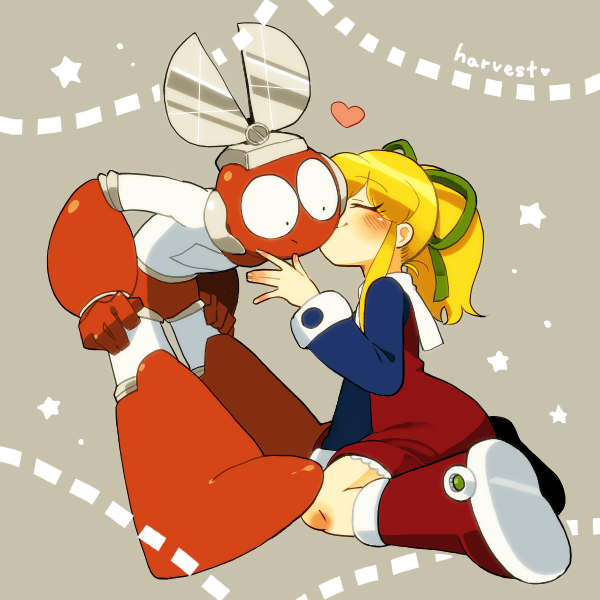 roll and cut man (mega man and 1 more) drawn by harvest88