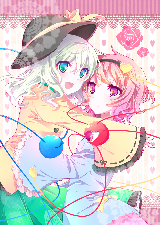komeiji koishi and komeiji satori (touhou) drawn by shino_(mijinko)