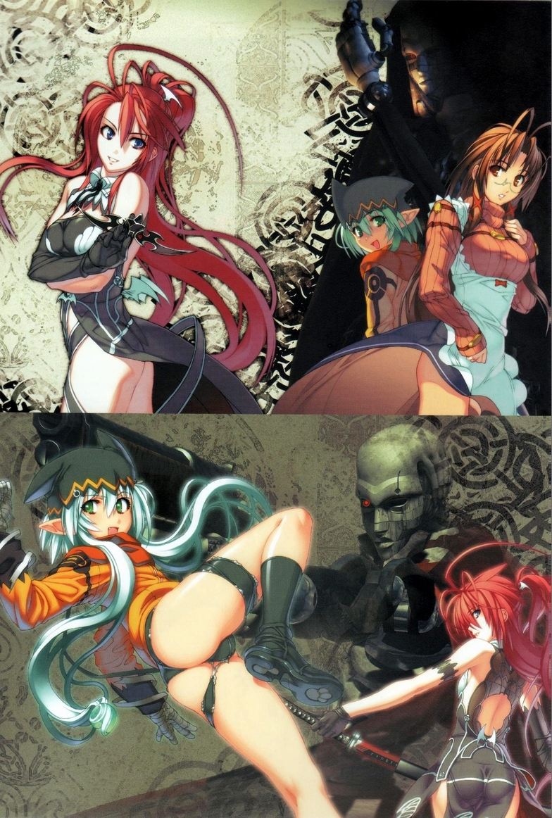 ignis, kaze no ushiro wo ayumumono, and hanawa momiji (nitroplus and 2 more) drawn by nishii_(damnedrive)