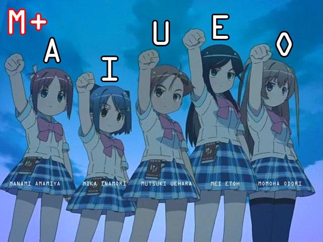 inamori mika, amamiya manami, etou mei, odori momoha, and uehara mutsuki (gakuen utopia manabi straight!)