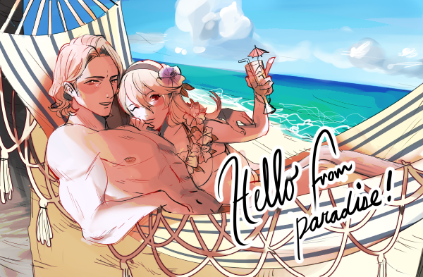 female corrin and xander (fire emblem and 2 more) drawn by shy_(ribboneels)